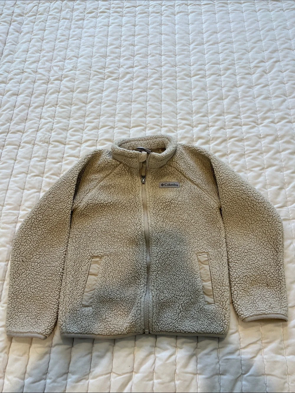 🐚 Columbia Kids Beige Sherpa Jacket (S) -🐚